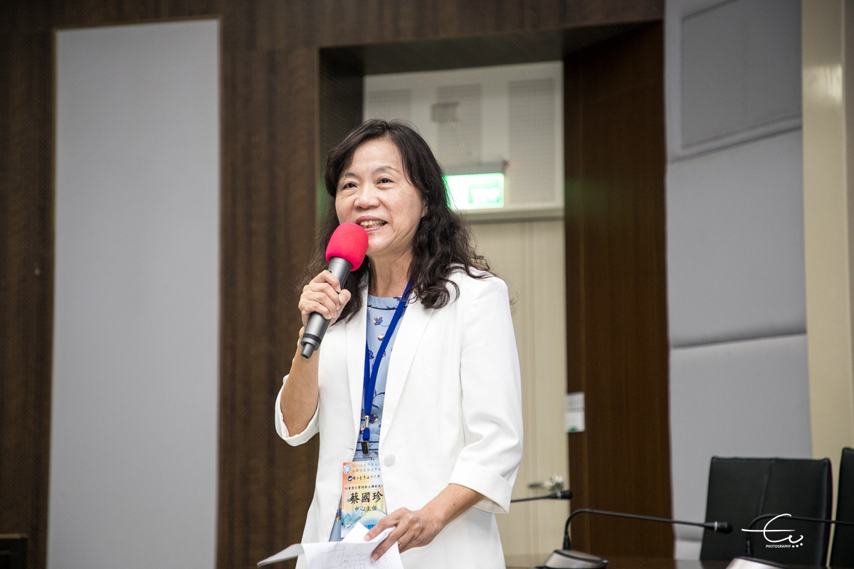 海洋大學永續中心蔡國珍主任擔任永續成果發表會主持人